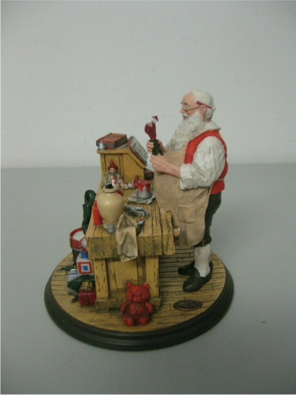 Vintage 1990 Norman Rockwell Heirloom Santa’s Workshop Rhodes Studios. - Picture 3 of 5